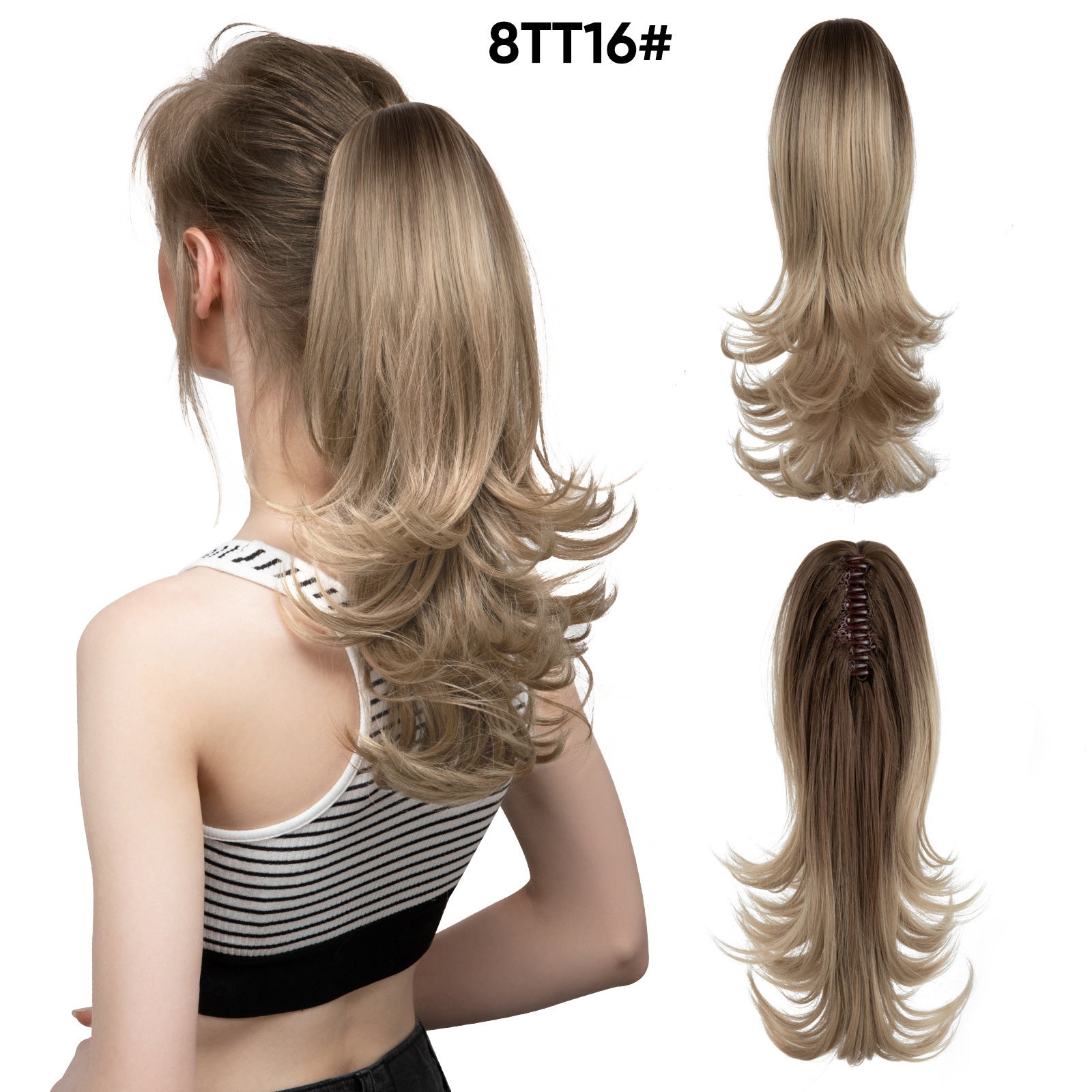 JMT-546314 Silk Wig for Women - Long Slightly Curly and Short Curly Styles, High-Temperature Fiber, Multiple Colors Available