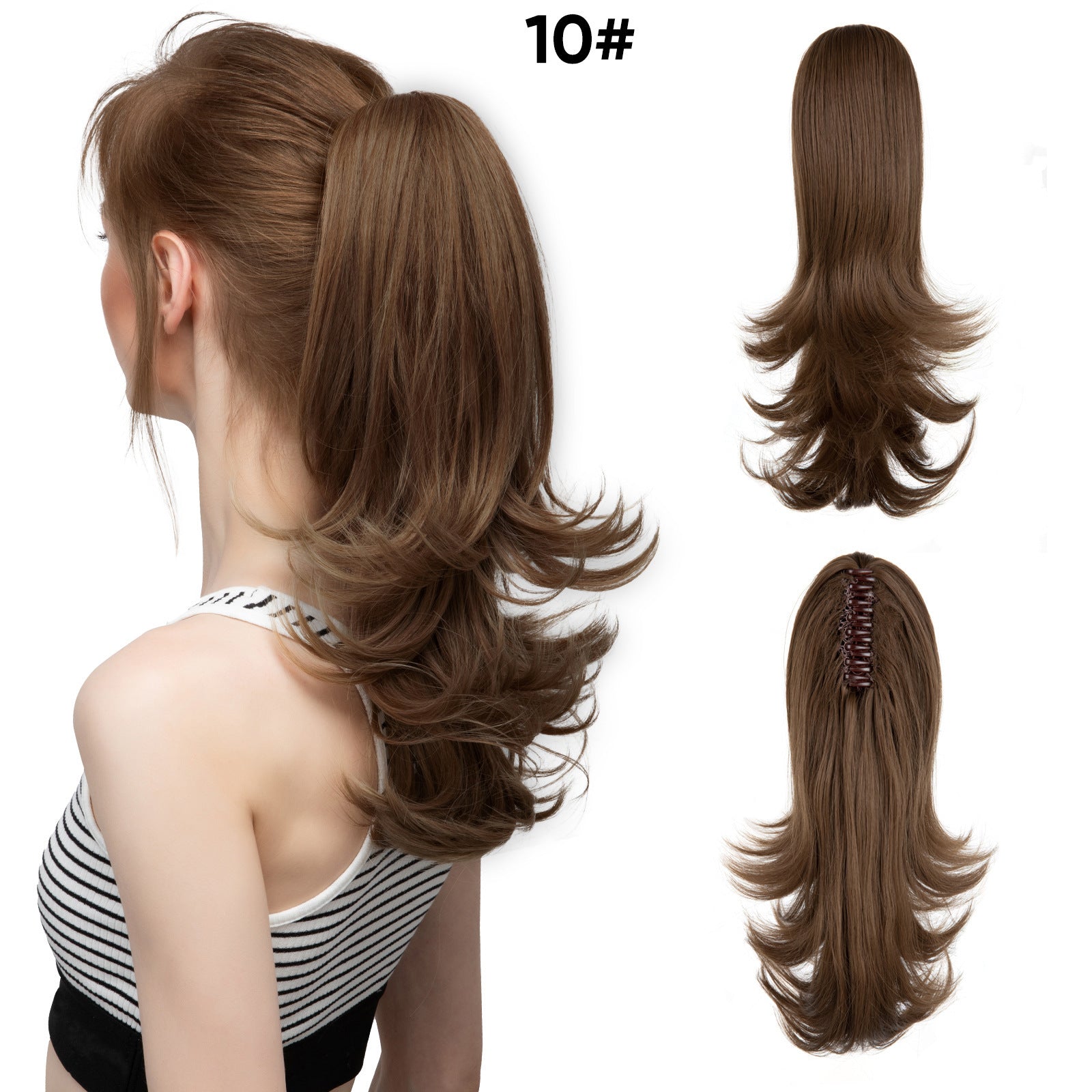 JMT-546314 Silk Wig for Women - Long Slightly Curly and Short Curly Styles, High-Temperature Fiber, Multiple Colors Available