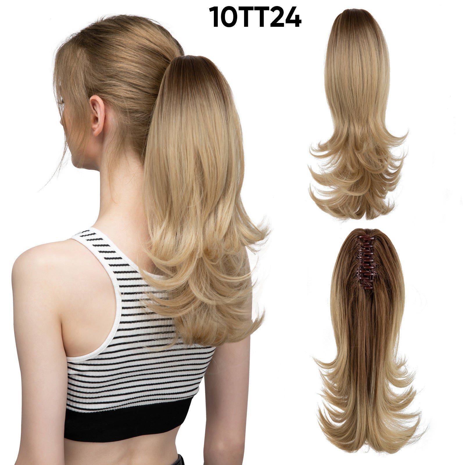 JMT-546314 Silk Wig for Women - Long Slightly Curly and Short Curly Styles, High-Temperature Fiber, Multiple Colors Available