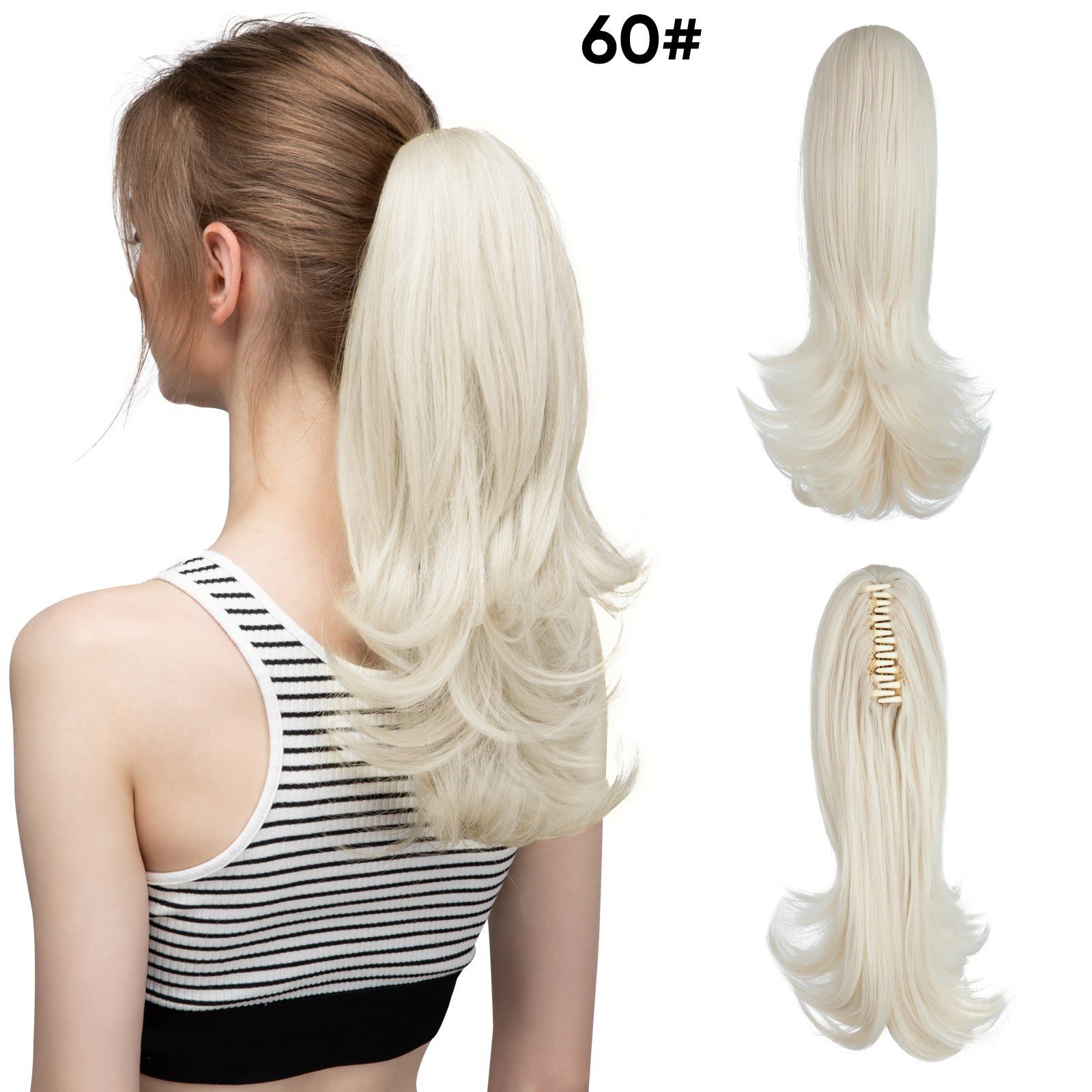 JMT-546314 Silk Wig for Women - Long Slightly Curly and Short Curly Styles, High-Temperature Fiber, Multiple Colors Available