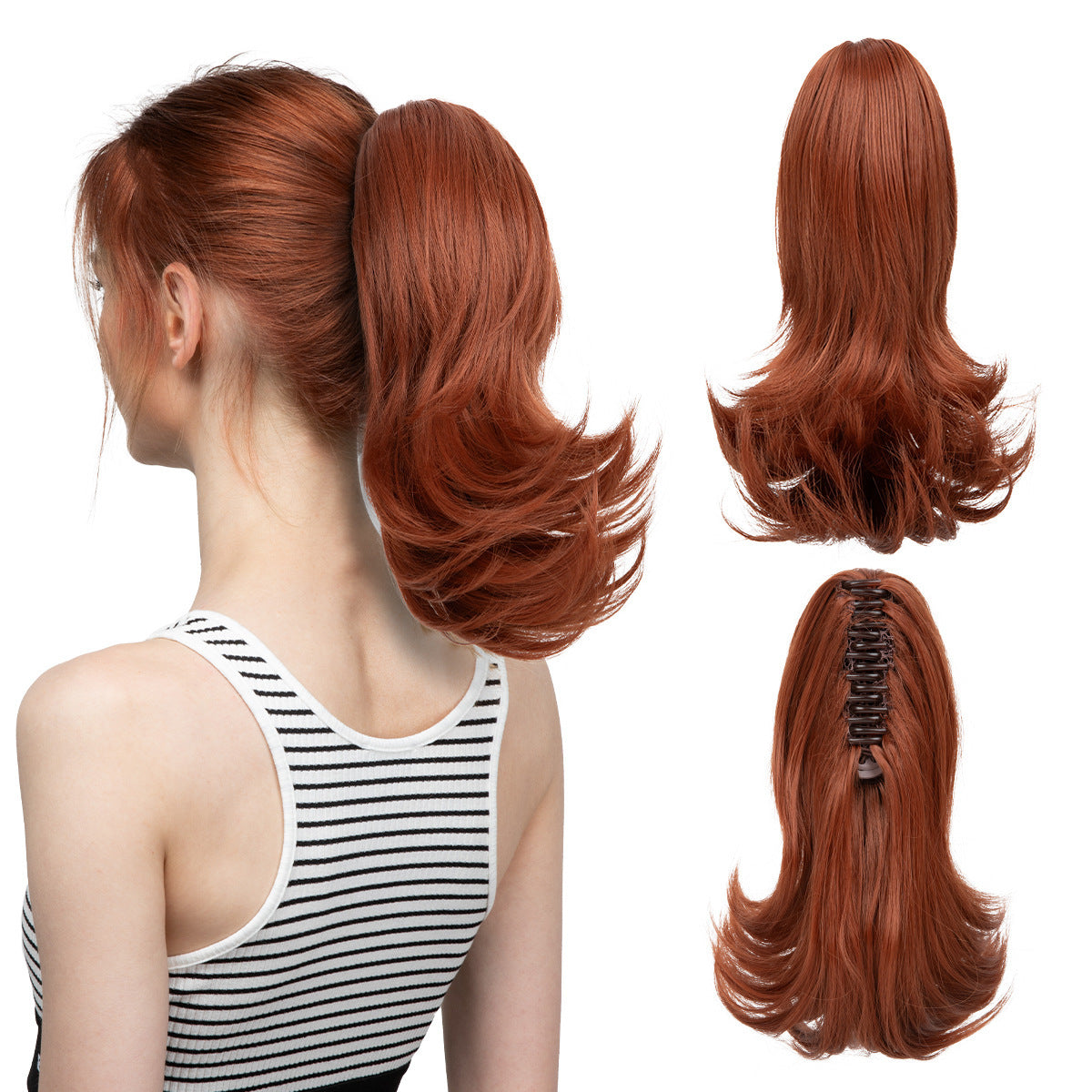 JMT-546314 Silk Wig for Women - Long Slightly Curly and Short Curly Styles, High-Temperature Fiber, Multiple Colors Available