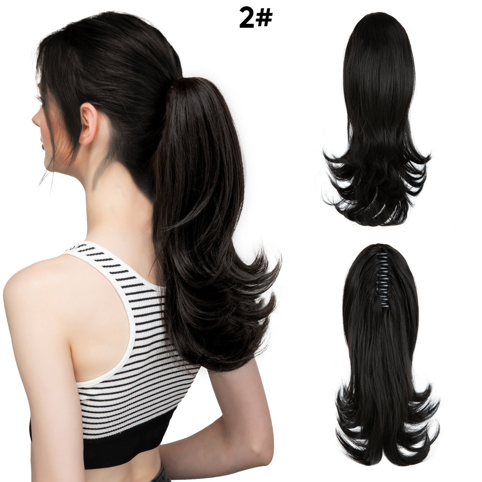 JMT-546314 Silk Wig for Women - Long Slightly Curly and Short Curly Styles, High-Temperature Fiber, Multiple Colors Available