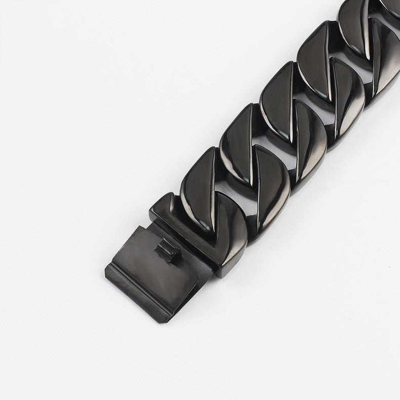 JMT-546762 Stainless Steel Dog Chain Collar with Leash for Large Dogs