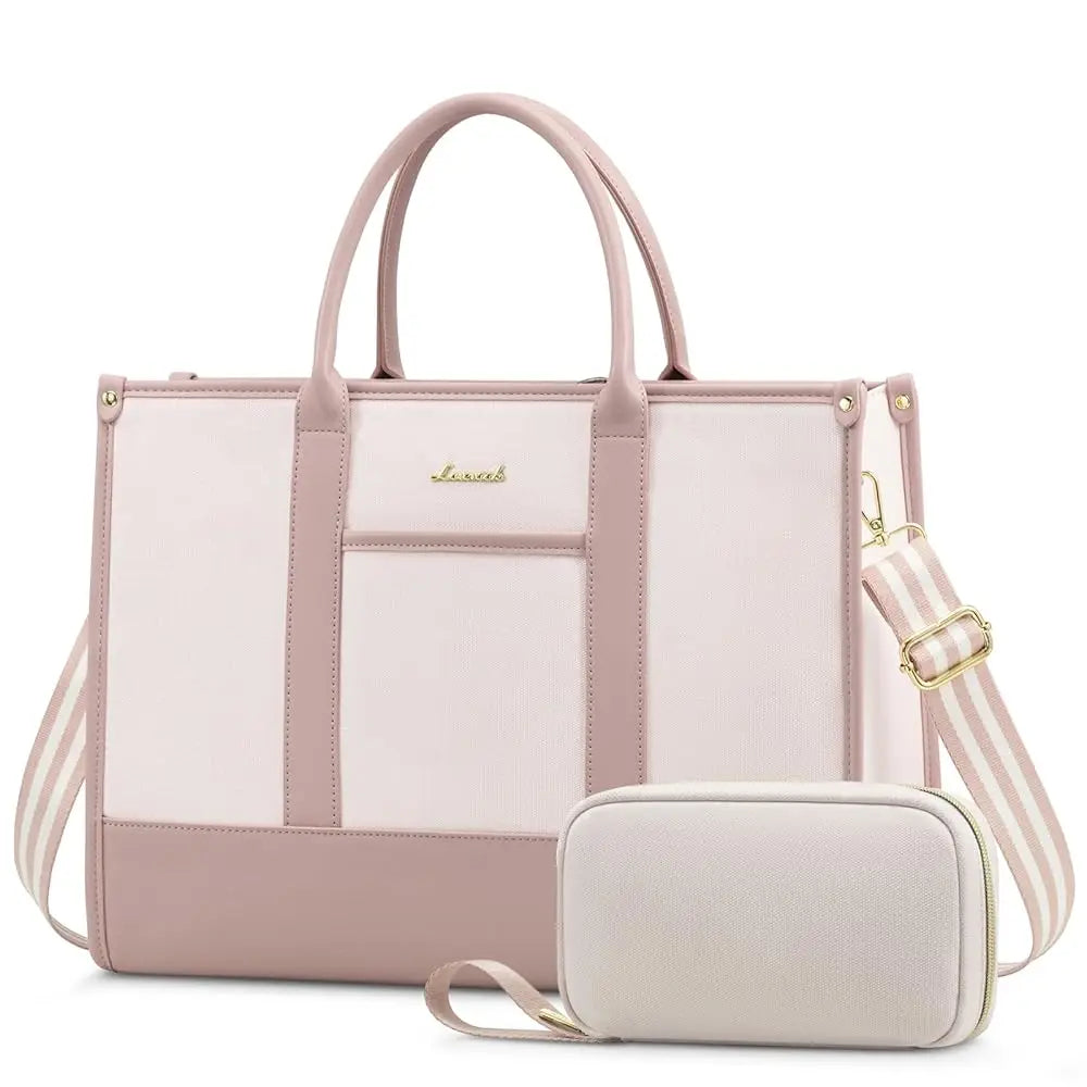 JMT-546762 Stylish Women's Office Work Tote Bag for 15.6-17 Inch Laptops - Large Capacity and Lightweight Briefcase