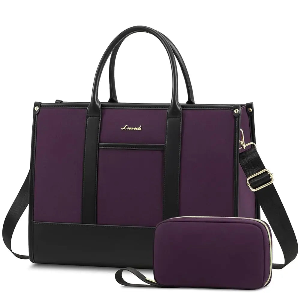 JMT-546762 Stylish Women's Office Work Tote Bag for 15.6-17 Inch Laptops - Large Capacity and Lightweight Briefcase