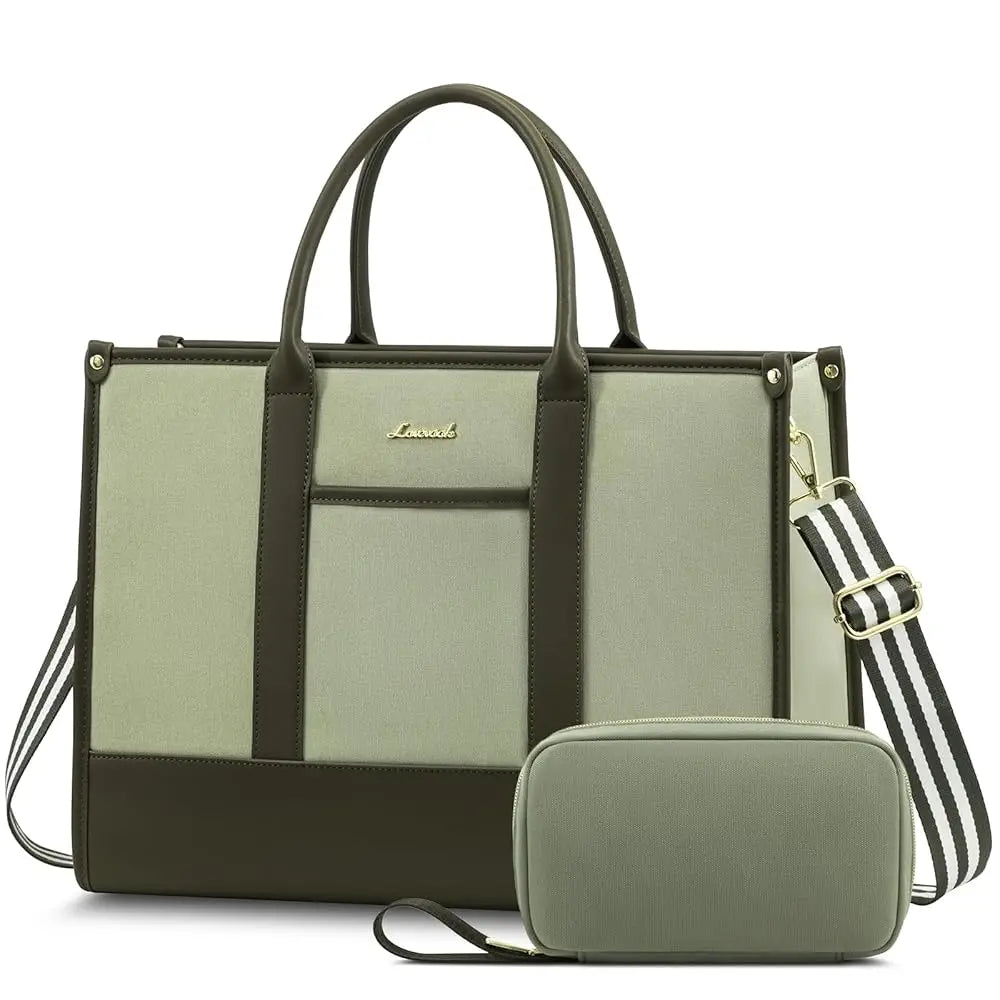 JMT-546762 Stylish Women's Office Work Tote Bag for 15.6-17 Inch Laptops - Large Capacity and Lightweight Briefcase