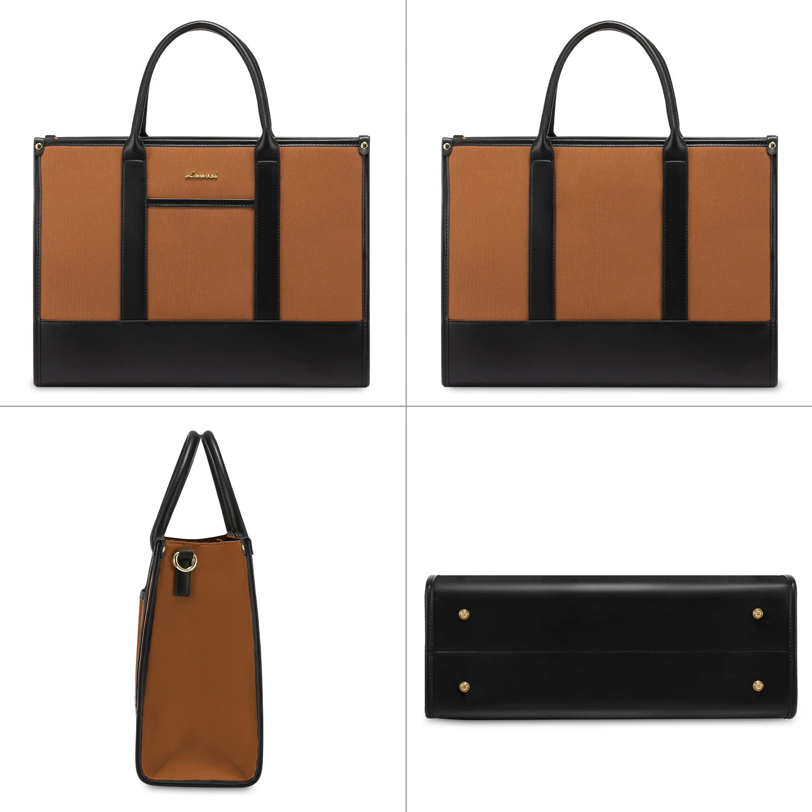 JMT-546762 Stylish Women's Office Work Tote Bag for 15.6-17 Inch Laptops - Large Capacity and Lightweight Briefcase