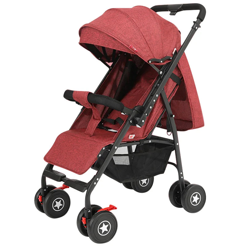 JMT-546954 Compact Folding Lightweight Baby Stroller Pushchair for Infants - Travel Buggy with Umbrella Design