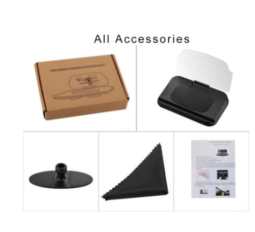 JMT-546954 Smartphone Head-Up Display Navigation Bracket with Adjustable Angle and Strong Suction Cup