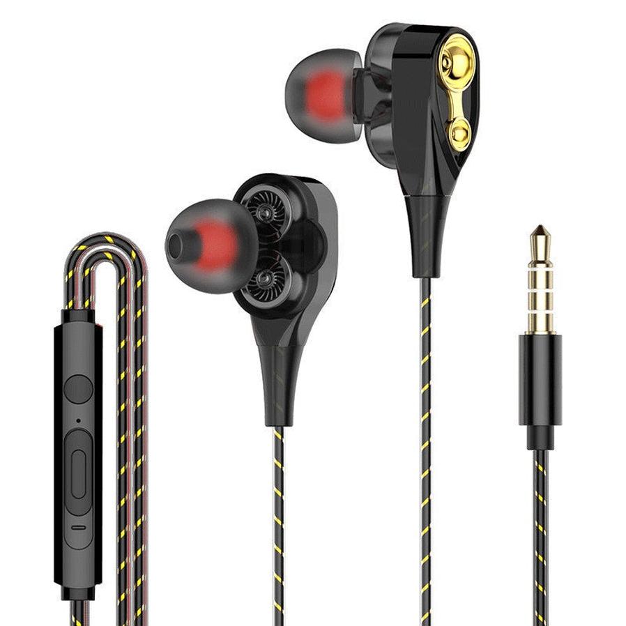 JMT-547082 Versatile 10mm Wired and Wireless Earphones with Microphone - Available in Pure White, Black, and Gold