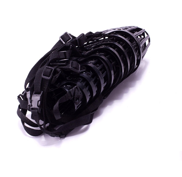 JMT-547274 Adjustable Plastic Dog Muzzle Basket for Preventing Biting and Barking - Size 1-7, Eco-Friendly PE Material