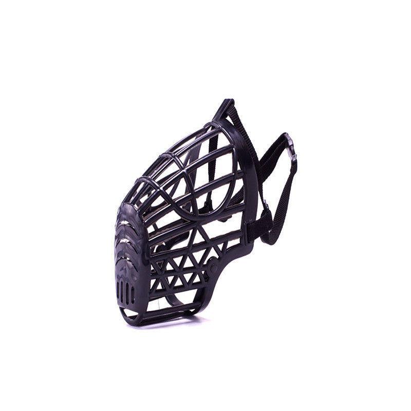 JMT-547274 Adjustable Plastic Dog Muzzle Basket for Preventing Biting and Barking - Size 1-7, Eco-Friendly PE Material