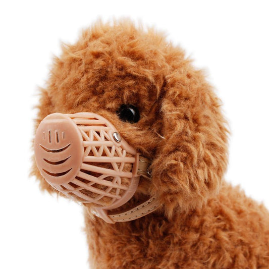 JMT-547274 Adjustable Plastic Dog Muzzle Basket for Preventing Biting and Barking - Size 1-7, Eco-Friendly PE Material