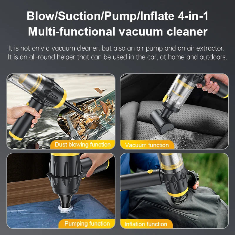JMT-547402 Portable 4-in-1 Vacuum Cleaner with Integrated Blowing and Suction for Easy Dust Removal