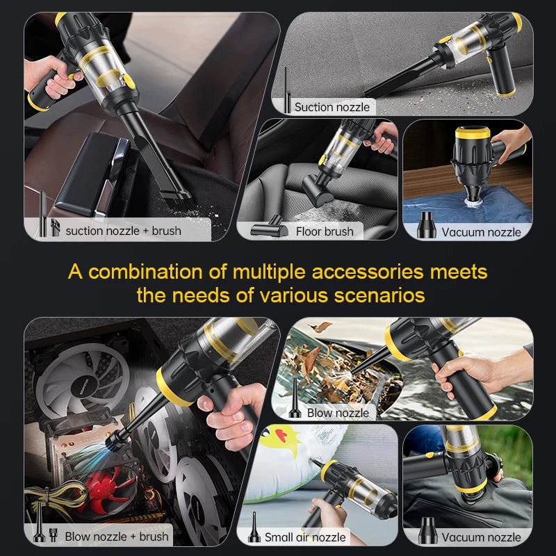 JMT-547402 Portable 4-in-1 Vacuum Cleaner with Integrated Blowing and Suction for Easy Dust Removal