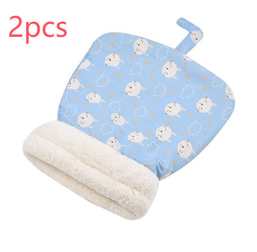JMT-547402 Thickened Pocketable Winter Cat Nest Sleeping Bag in Blue Rabbit, Pink Deer, Yellow Bear