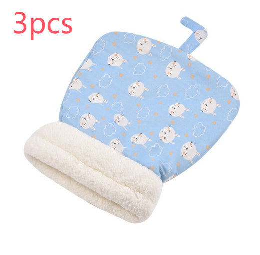 JMT-547402 Thickened Pocketable Winter Cat Nest Sleeping Bag in Blue Rabbit, Pink Deer, Yellow Bear