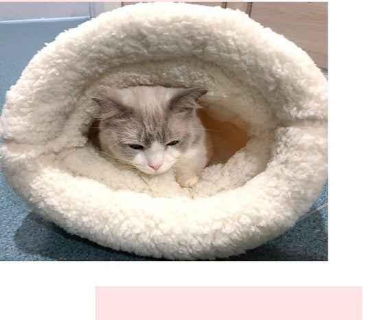 JMT-547402 Thickened Pocketable Winter Cat Nest Sleeping Bag in Blue Rabbit, Pink Deer, Yellow Bear