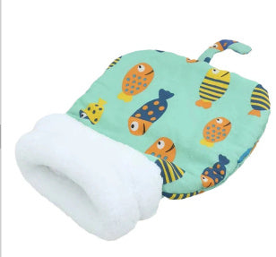 JMT-547402 Thickened Pocketable Winter Cat Nest Sleeping Bag in Blue Rabbit, Pink Deer, Yellow Bear