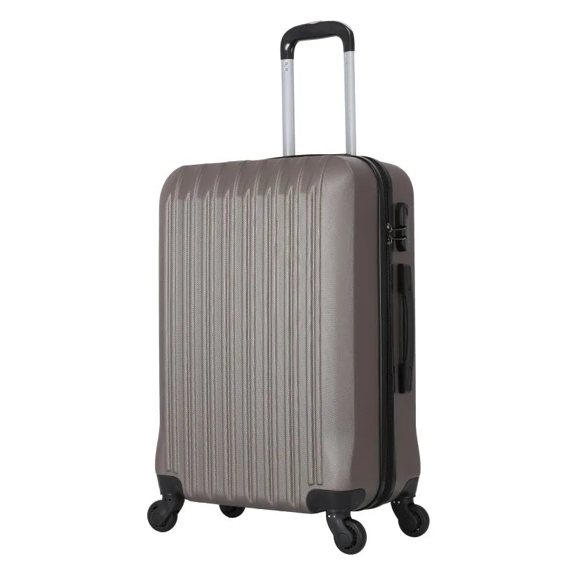 JMT-547978 Spacious 3-Piece ABS Trolley Luggage Set with Smooth-Gliding Wheels