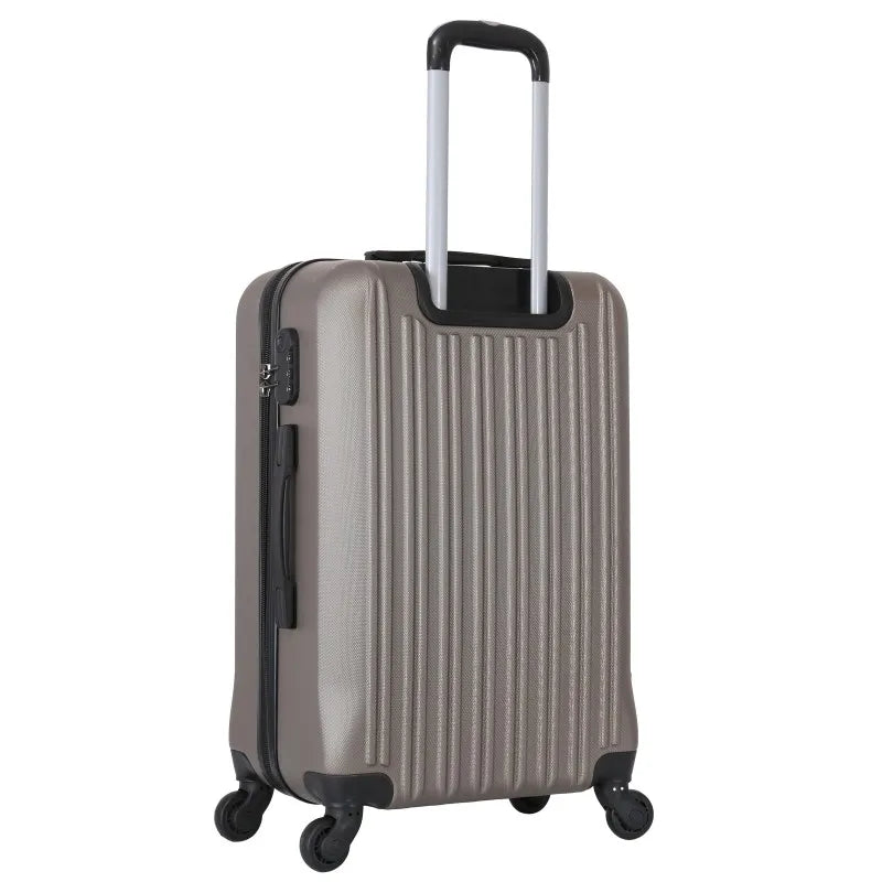 JMT-547978 Spacious 3-Piece ABS Trolley Luggage Set with Smooth-Gliding Wheels