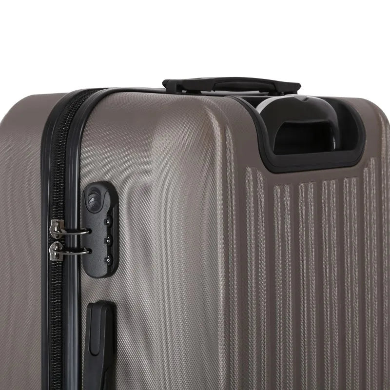 JMT-547978 Spacious 3-Piece ABS Trolley Luggage Set with Smooth-Gliding Wheels
