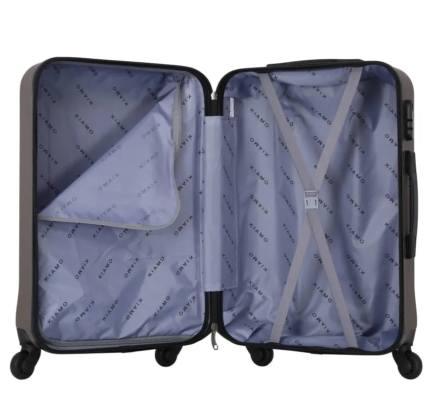 JMT-547978 Spacious 3-Piece ABS Trolley Luggage Set with Smooth-Gliding Wheels
