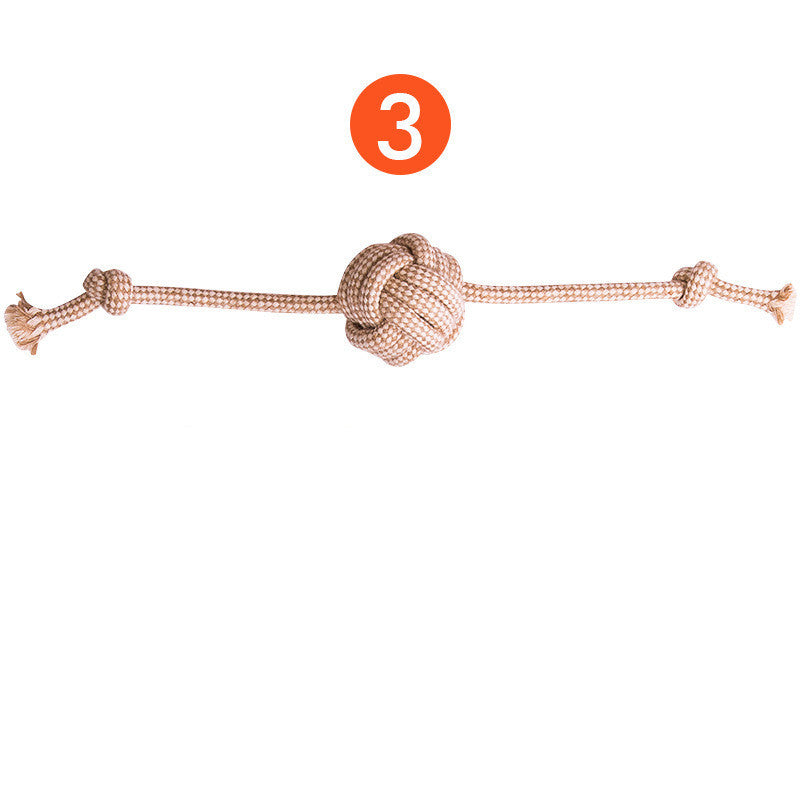 JMT-548234 Puppy Dental Cleaning Cotton Rope Toy for Molar Teeth Care