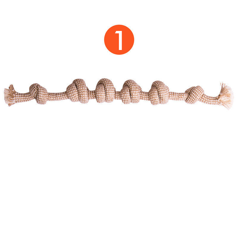 JMT-548234 Puppy Dental Cleaning Cotton Rope Toy for Molar Teeth Care