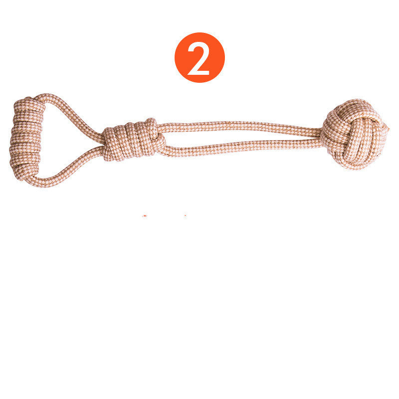 JMT-548234 Puppy Dental Cleaning Cotton Rope Toy for Molar Teeth Care