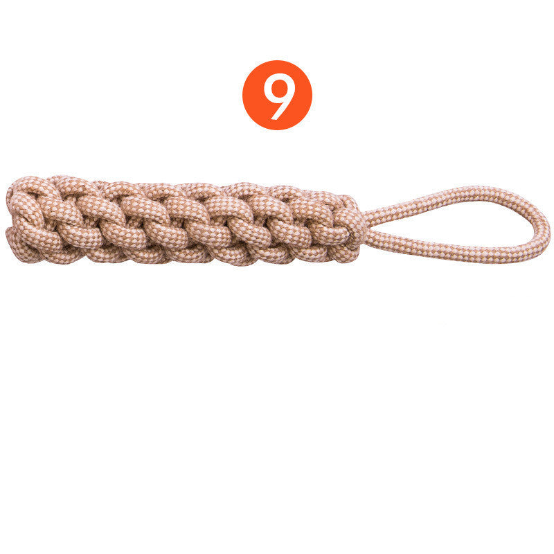 JMT-548234 Puppy Dental Cleaning Cotton Rope Toy for Molar Teeth Care