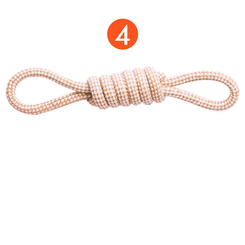JMT-548234 Puppy Dental Cleaning Cotton Rope Toy for Molar Teeth Care