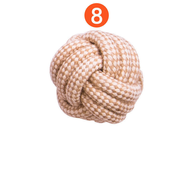 JMT-548234 Puppy Dental Cleaning Cotton Rope Toy for Molar Teeth Care