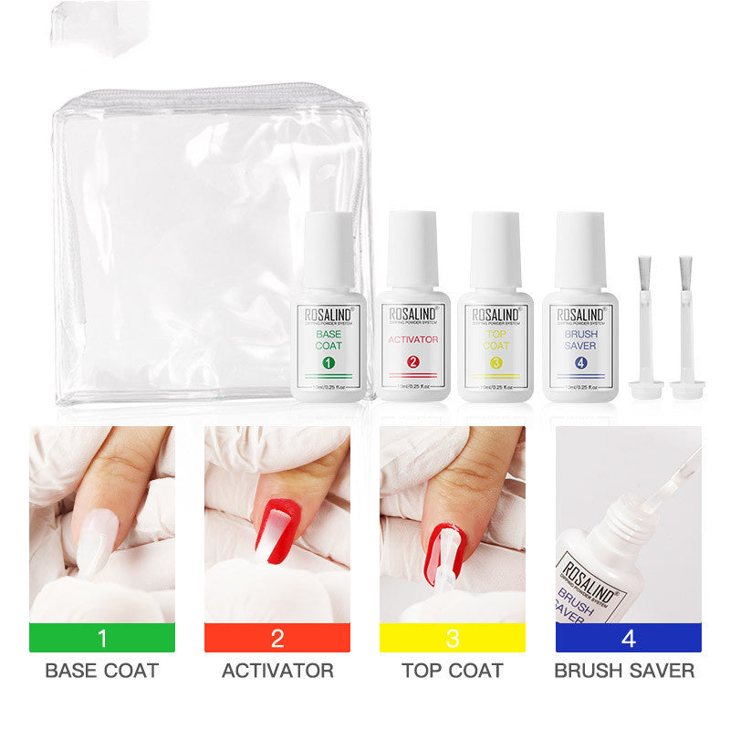JMT-548554 Nail Art Infiltration Powder Set - Baking-Free Moisturizing Nail Glitter, 10ML