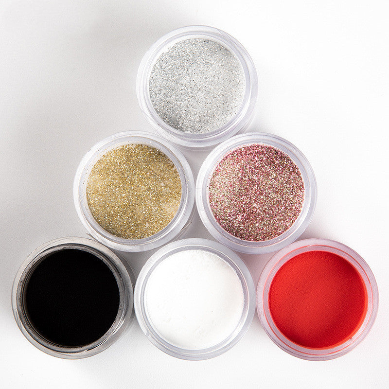 JMT-548554 Nail Art Infiltration Powder Set - Baking-Free Moisturizing Nail Glitter, 10ML
