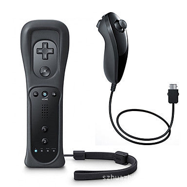 JMT-548554 Wii Console Left and Right Gamepad with Rubber Sleeve and Hand Strap