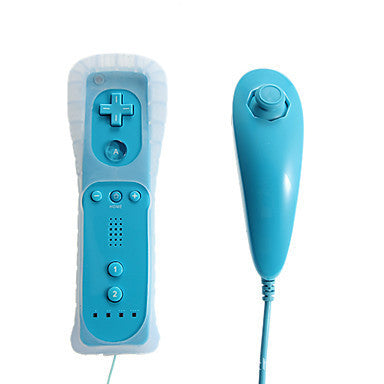 JMT-548554 Wii Console Left and Right Gamepad with Rubber Sleeve and Hand Strap