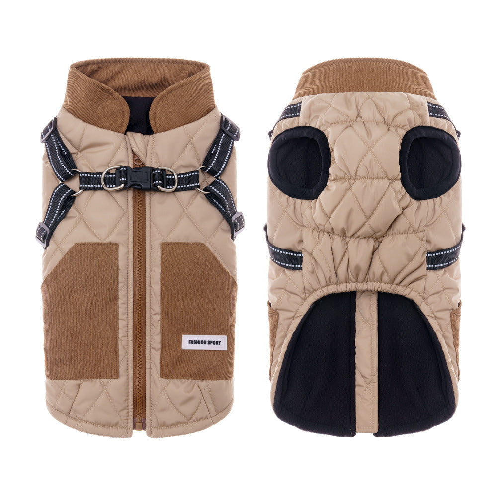JMT-548874 Waterproof Thickened Warm Pet Clothing for Small Dogs - Available in Multiple Sizes