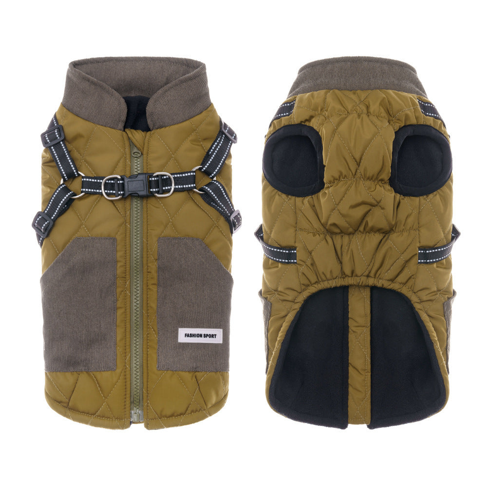 JMT-548874 Waterproof Thickened Warm Pet Clothing for Small Dogs - Available in Multiple Sizes