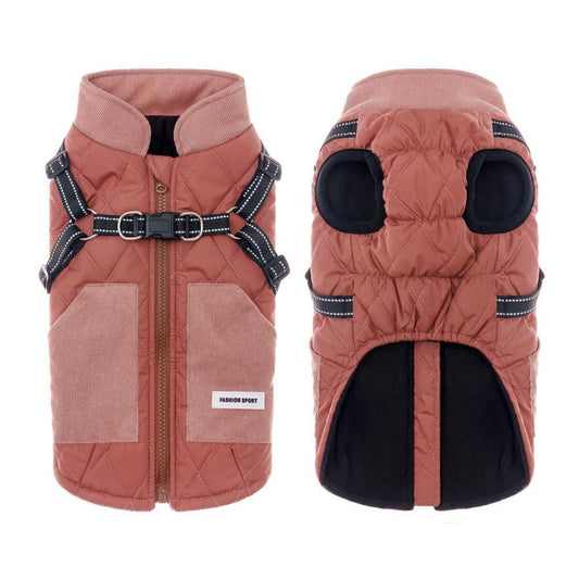 JMT-548874 Waterproof Thickened Warm Pet Clothing for Small Dogs - Available in Multiple Sizes