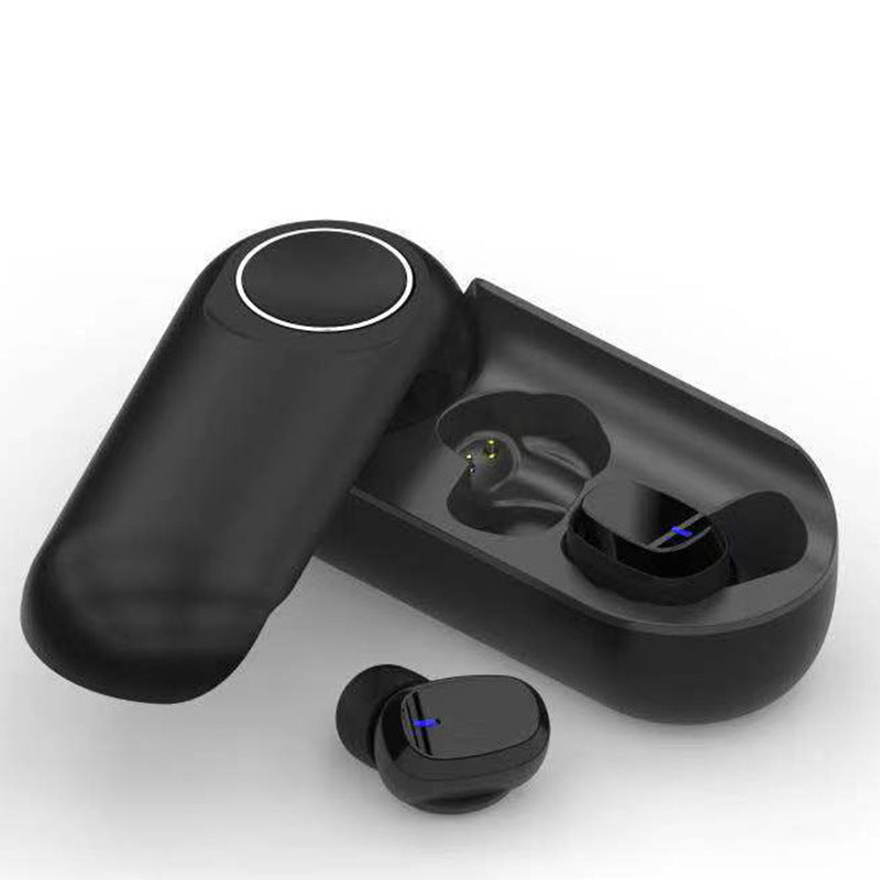 JMT-549066 Wireless Bluetooth Headset with Multi-Point Connection, Battery Display, NFC, and Voice Control - Black
