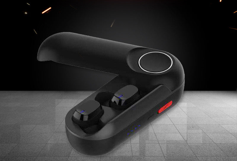 JMT-549066 Wireless Bluetooth Headset with Multi-Point Connection, Battery Display, NFC, and Voice Control - Black