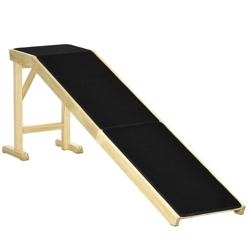 JMT-549258 Pet Ramp with Non-Slip Carpet and Stable Flat Platform for Dogs and Cats, 74" x 16" x 25"