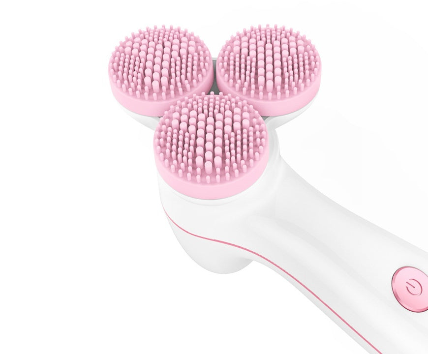 JMT-549386 3D Silicone Cleansing Brush - Gentle Deep Clean for Face with V-Shaped Design and Dual Cleaning Action
