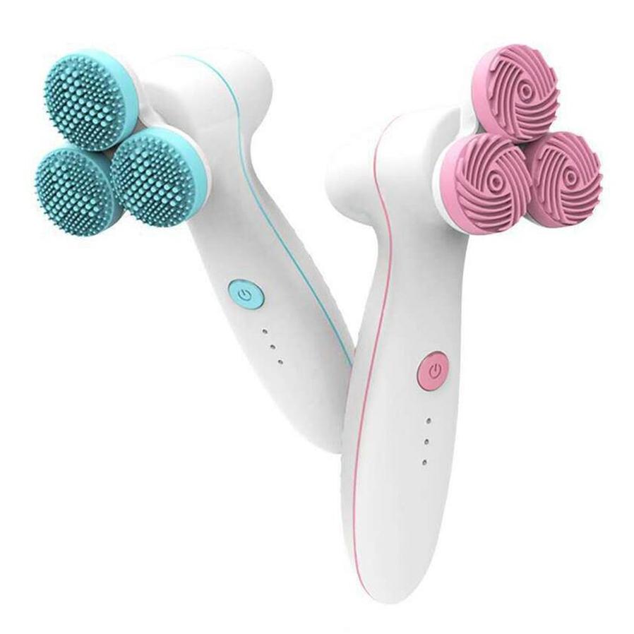 JMT-549386 3D Silicone Cleansing Brush - Gentle Deep Clean for Face with V-Shaped Design and Dual Cleaning Action