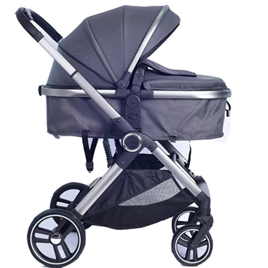 JMT-549386 Convertible Baby Stroller with Dual Direction Push, Reclining Seats, and Large Storage Basket