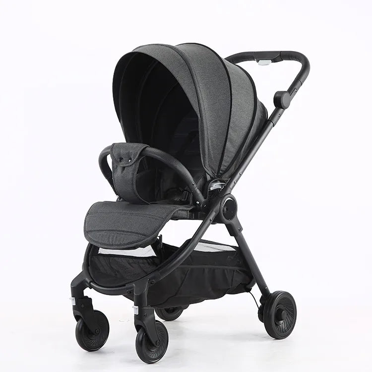 JMT-549386 Convertible Baby Stroller with Dual Direction Push, Reclining Seats, and Large Storage Basket
