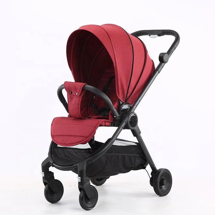 JMT-549386 Convertible Baby Stroller with Dual Direction Push, Reclining Seats, and Large Storage Basket