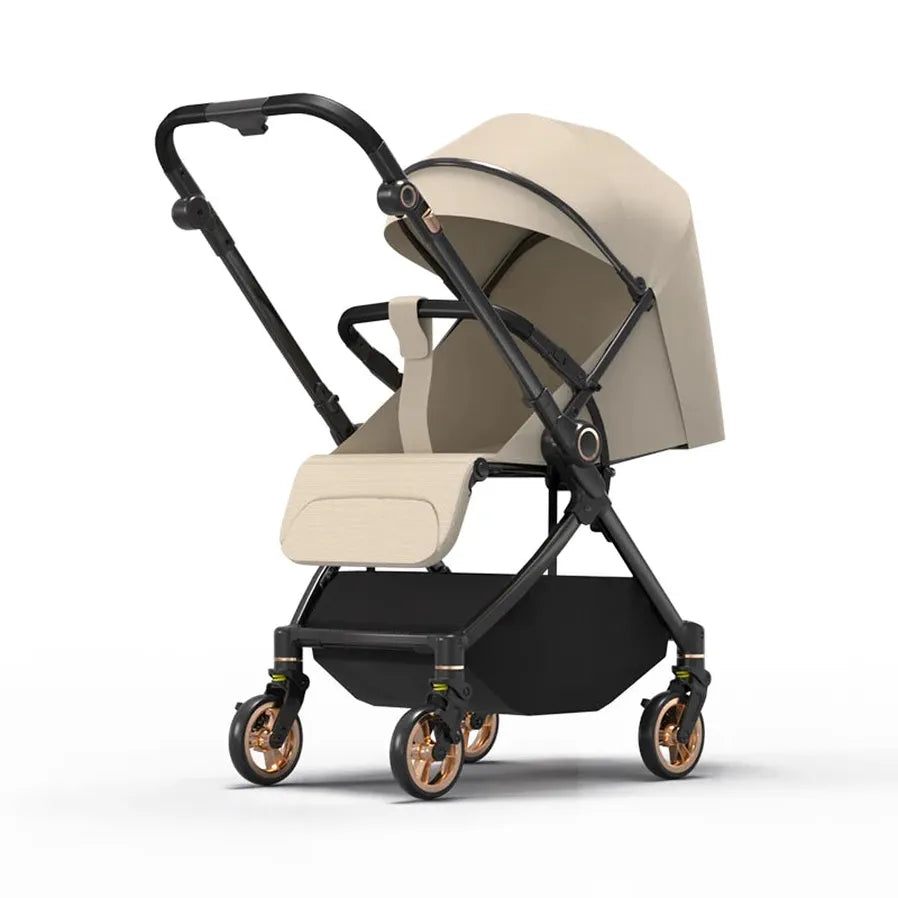 JMT-549386 Convertible Baby Stroller with Dual Direction Push, Reclining Seats, and Large Storage Basket