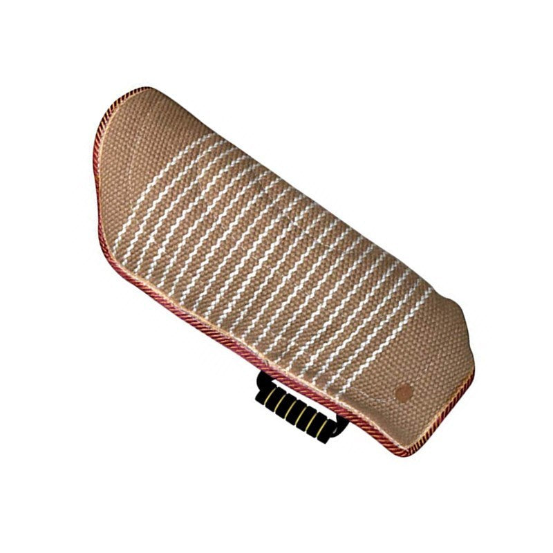 JMT-549386 Durable Linen Dog Training Hemp Sleeves with Red Edge